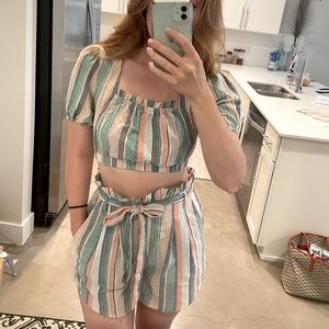 Summer Set, crop top and shorts